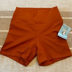 New w/ Tag FLEO Copper Kissed True High Short 4” Size M